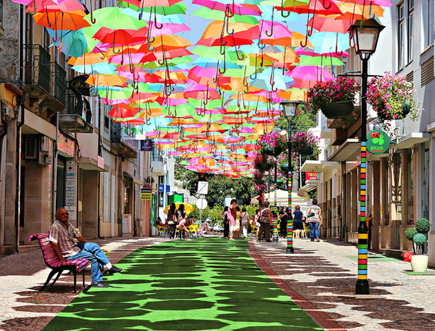 Águeda, Portugal paraguas